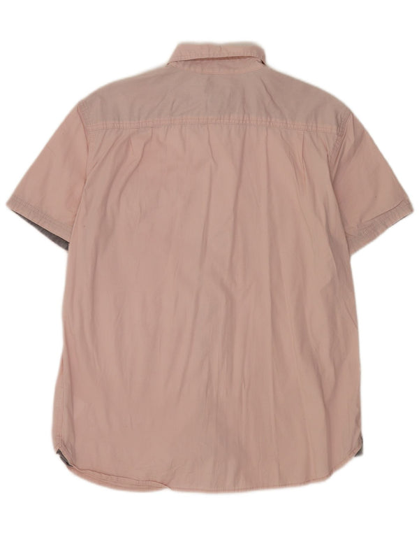 Lee Chemise à Manches Courtes Homme Grand Rose Coton