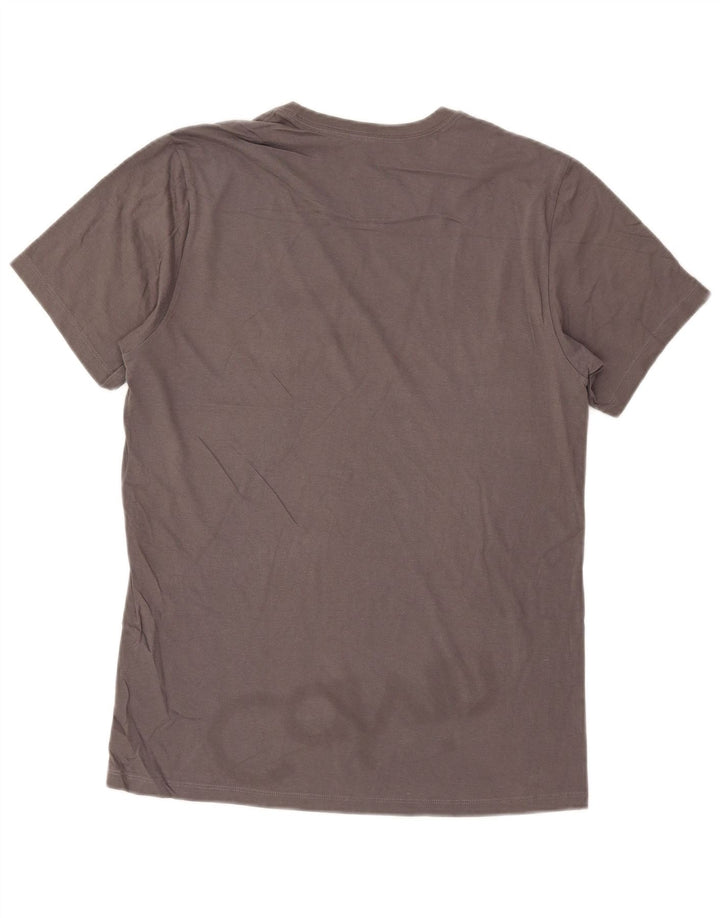 Calvin Klein T-Shirt Graphique Homme Gris Moyen Coton