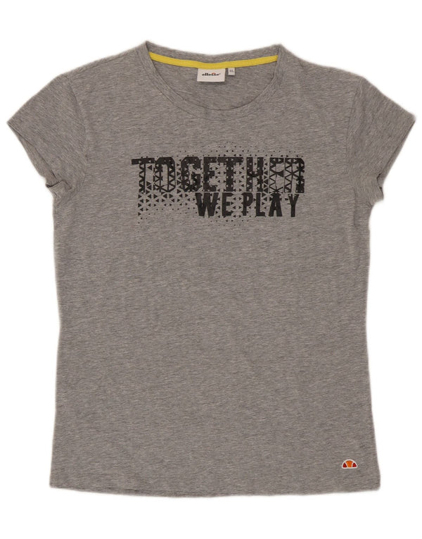 Ellesse T-shirt graphique pour femme UK 18 XL Gris