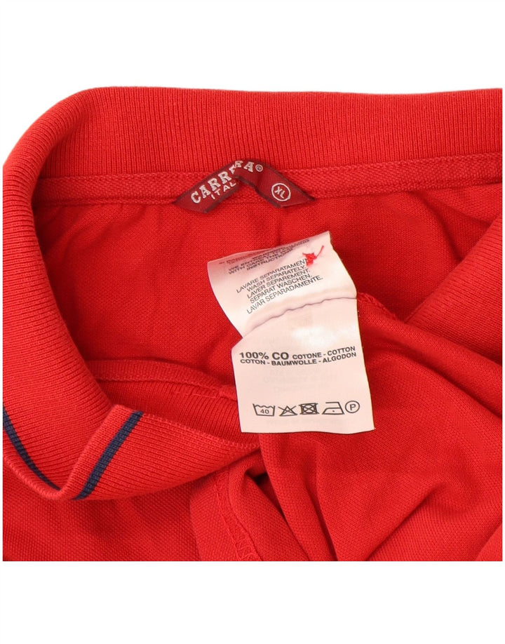Carrera Polo Homme XL Rouge Coton