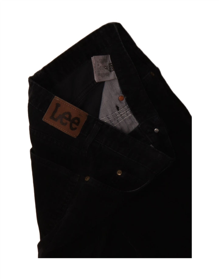 LEE Pantalon Bootcut Velours Côtelé Femme W30 L30 Bleu Marine Coton