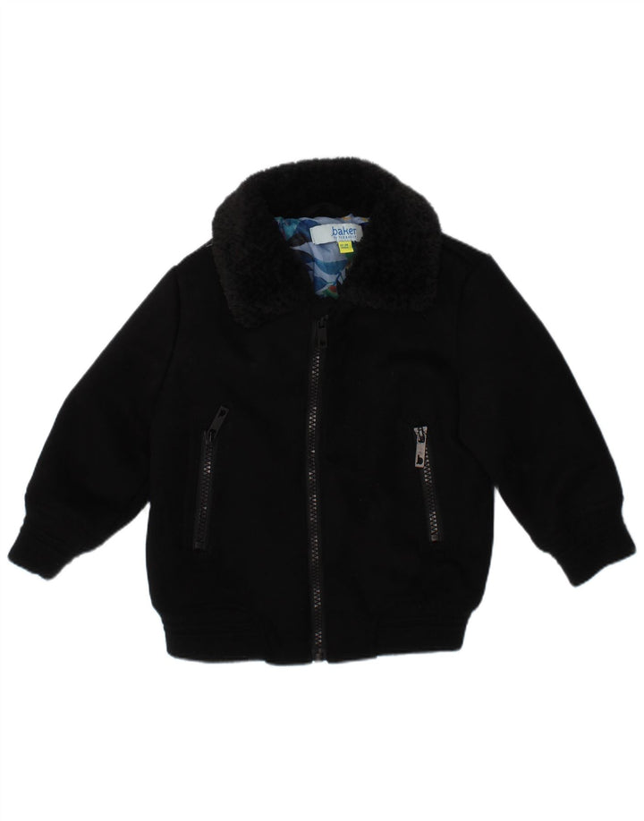Ted Baker Blouson Bomber Bébé Garçon 12-18 Mois Noir Polyester