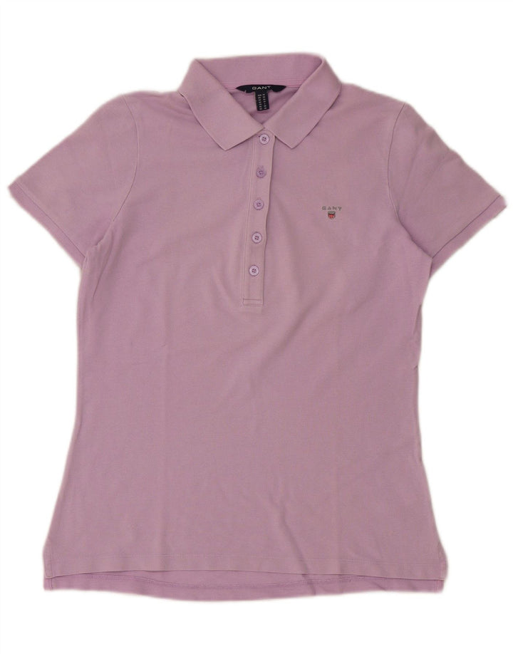 Gant Polo Femme UK 12 Coton Violet Moyen