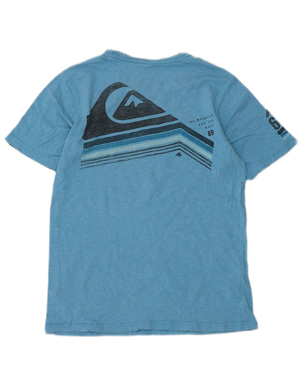 Quiksilver T-Shirt Graphique Garçon 13-14 ans Bleu Coton