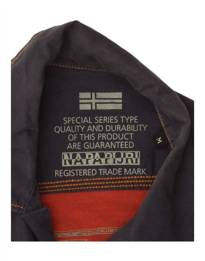 NAPAPIJRI Chemise Graphique à Manches Courtes Homme Bleu Marine Moyen Floral