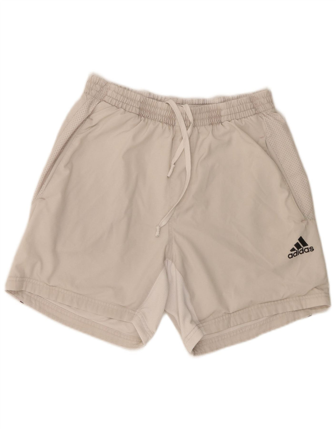 Adidas Short de sport homme gris moyen polyester