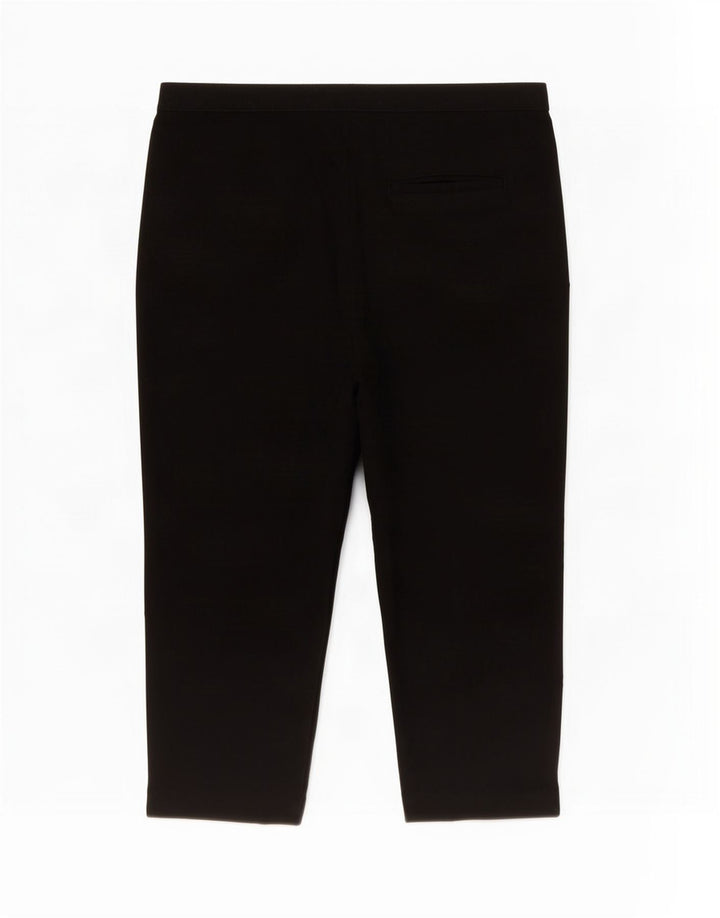Marks & Spencer Pantalon capri régulier pour femme UK 14 Large W34 L24 Noir