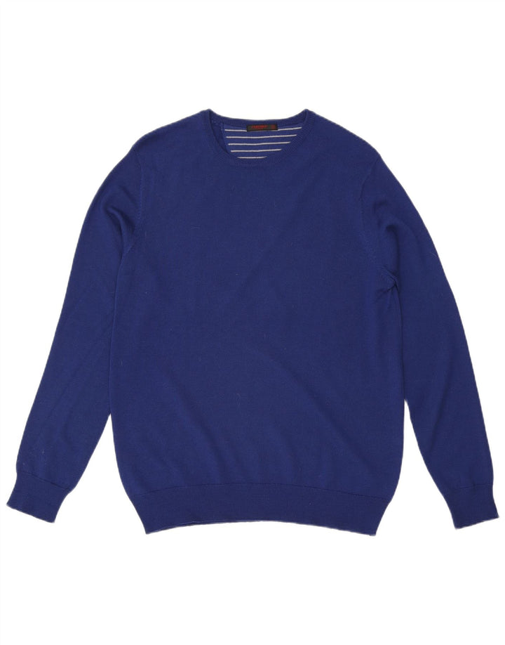 Carrera Pull Col Rond Homme Bleu Moyen Laine