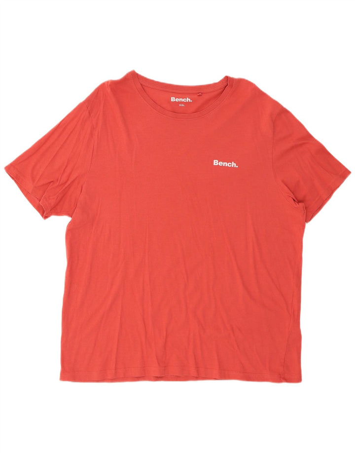 BENCH T-Shirt Femme Top UK 20 2XL Rouge Coton