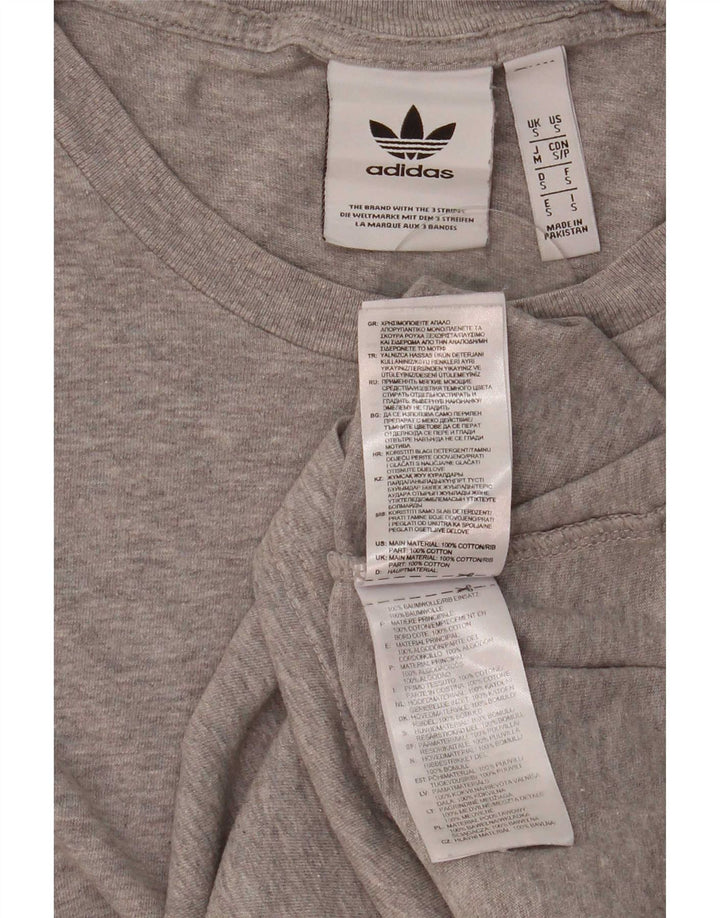 Adidas T-Shirt Homme Haut Petit Gris Coton