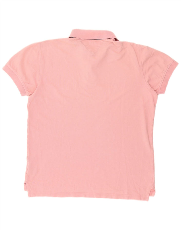 TOMMY HILFIGER Polo Homme Rose Moyen Coton