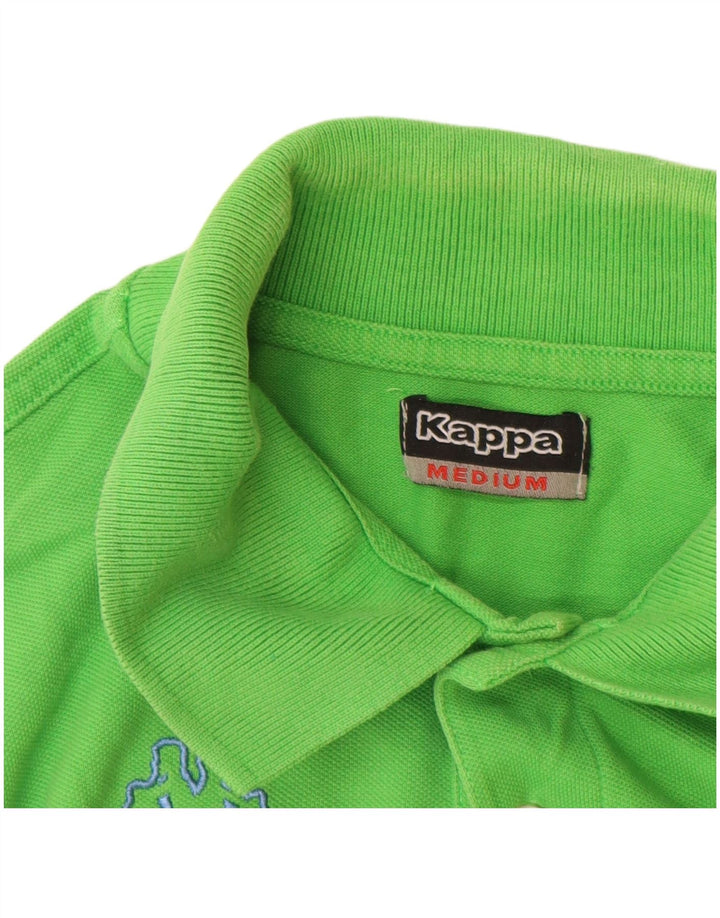 KAPPA Polo Homme Vert Moyen Coton