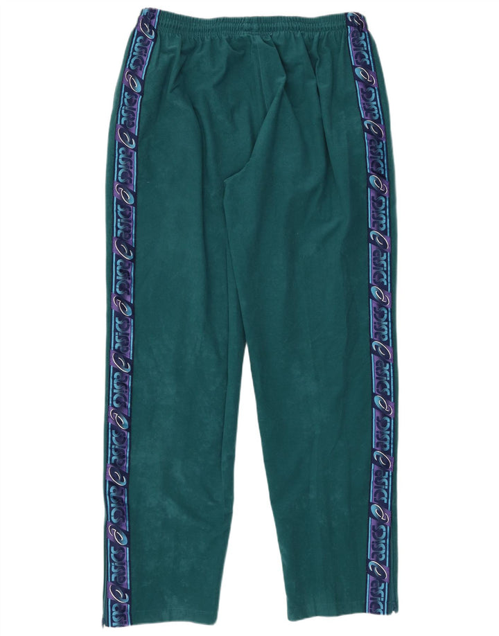 ASICS Pantalon de Survêtement Graphique Homme Large Vert Polyester