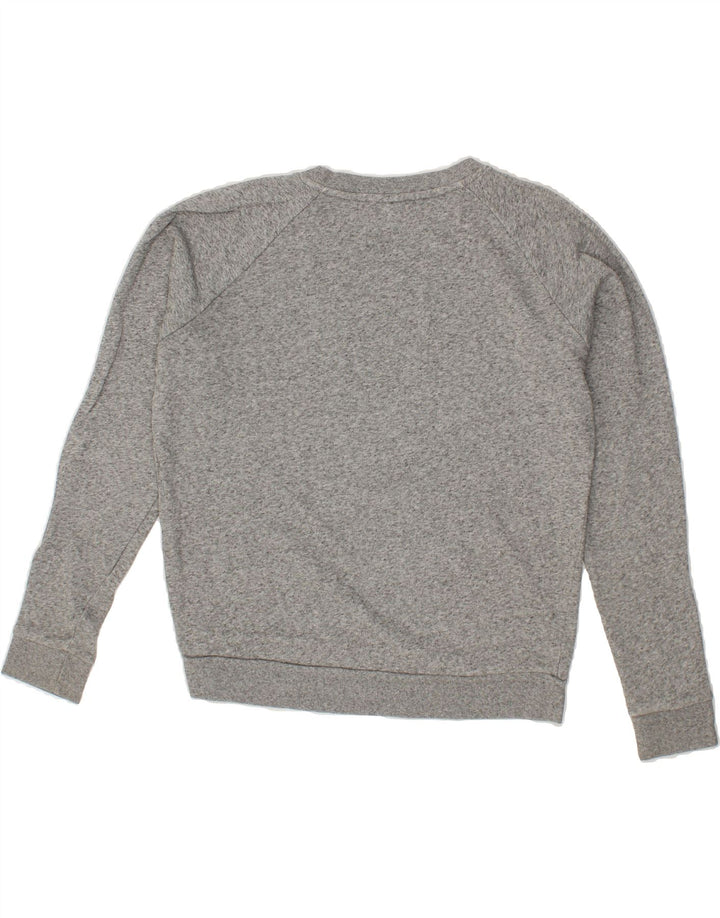 LEVI'S Womens Oversized Graphic Sweatshirt Jumper UK 6 XS Grey Flecked Vintage Levi's and Second-Hand Levi's from Messina Hembry 