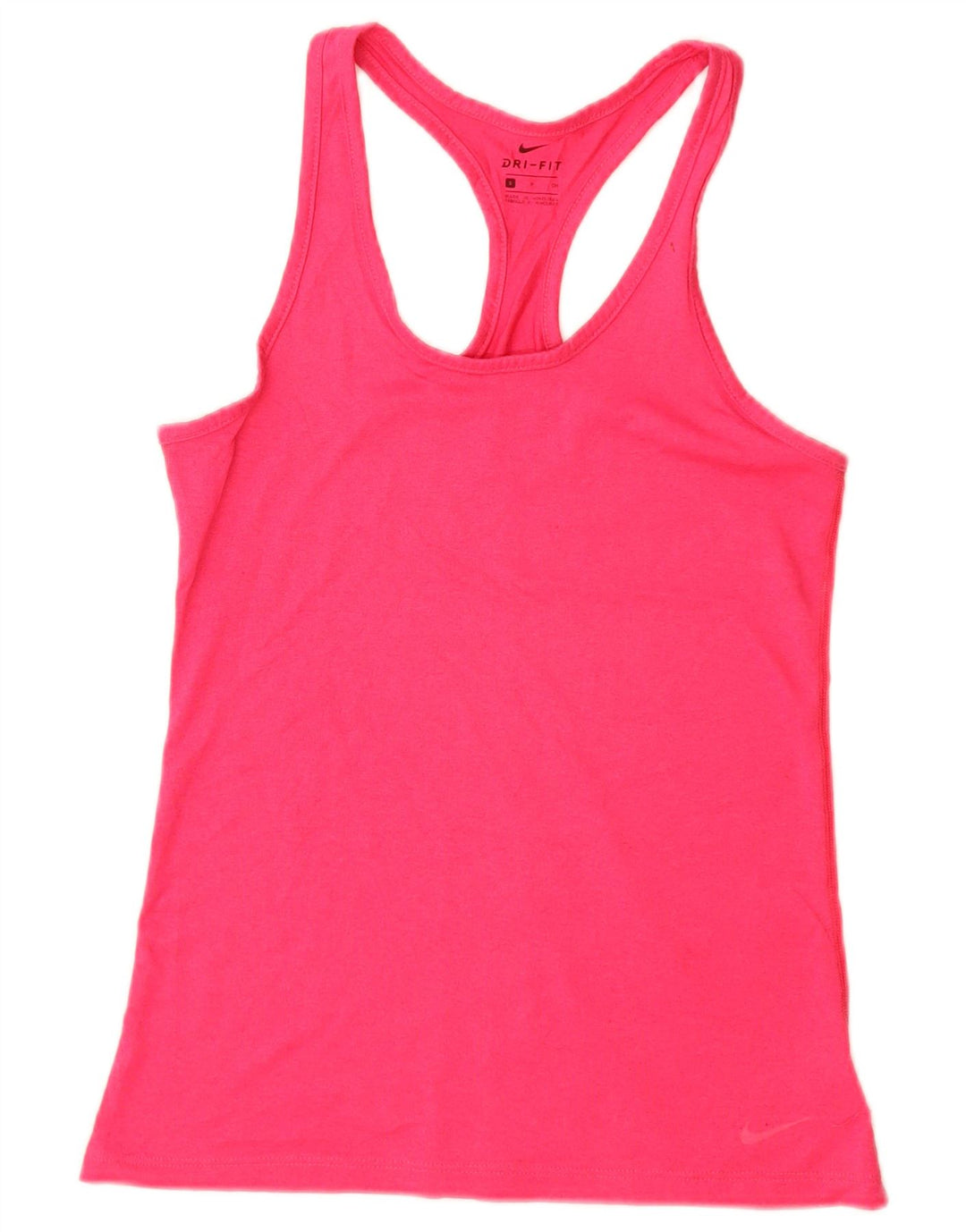 Nike Femme Dri Fit Débardeur UK 8 Petit Rose Polyester