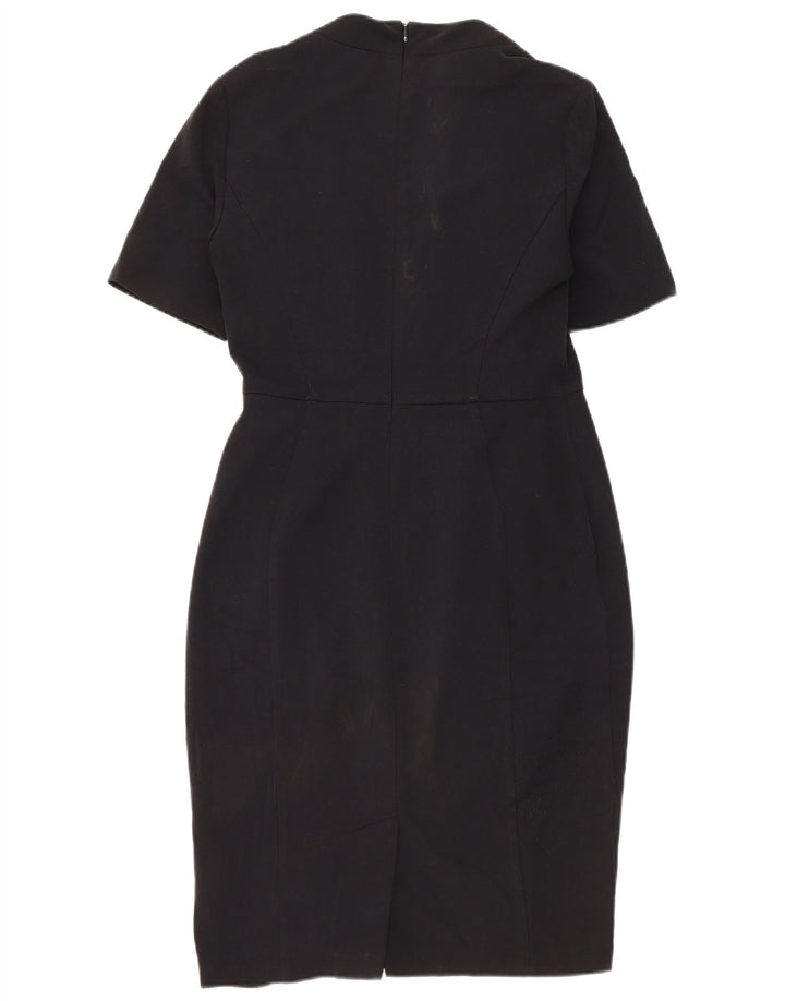 Marks & Spencer Robe moulante pour femme UK 10 Small Noir Polyester