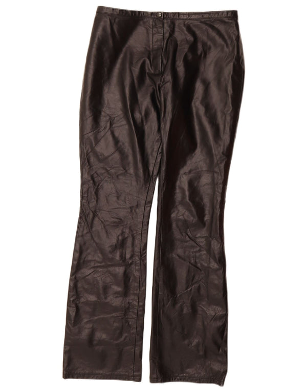 VINTAGE Pantalon décontracté bootcut femme US 9 Medium W28 L30 Noir