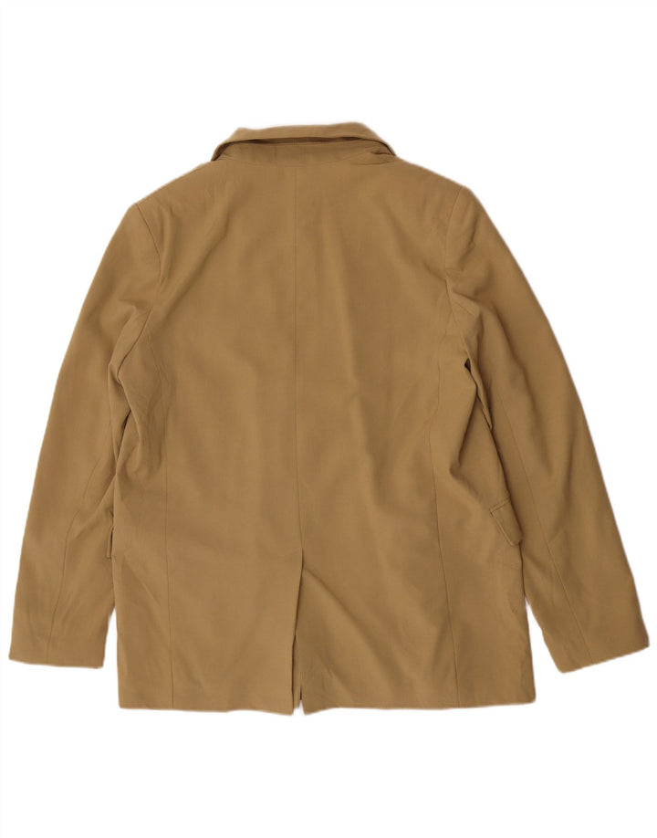 Topshop Veste Blazer Double Boutonnage Femme UK 12 Beige Moyen Polyester