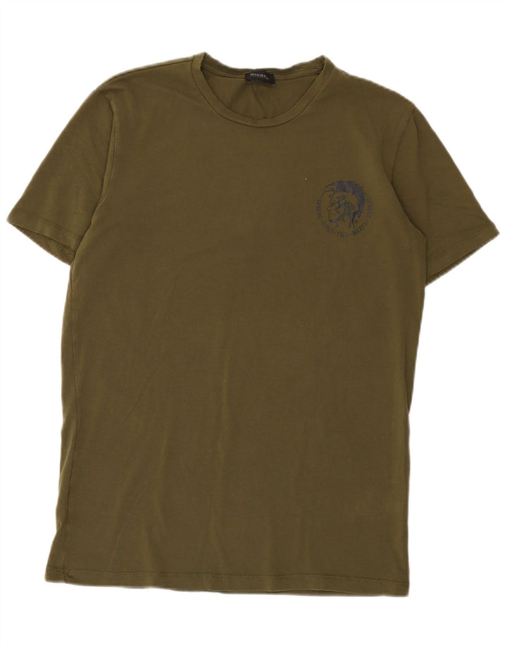 Diesel T-Shirt Homme Kaki Moyen