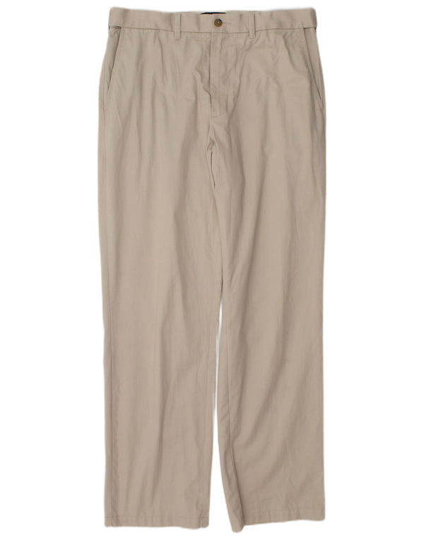 Marks & Spencer Pantalon Chino Droit Homme W34 L33 Coton Beige