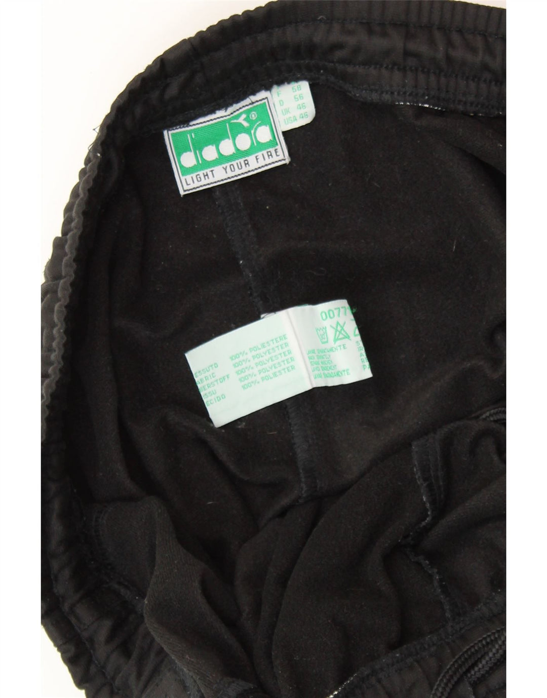 DIADORA Pantalon de Survêtement Homme UK 46 XL Noir Polyester