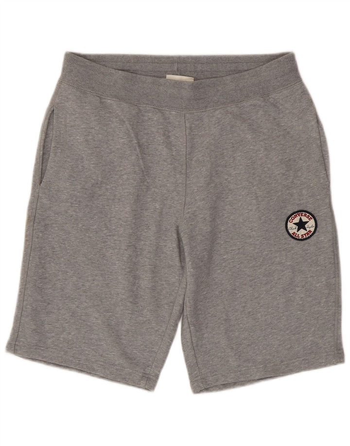 CONVERSE Short de Sport Homme Gris Moyen Chiné Coton