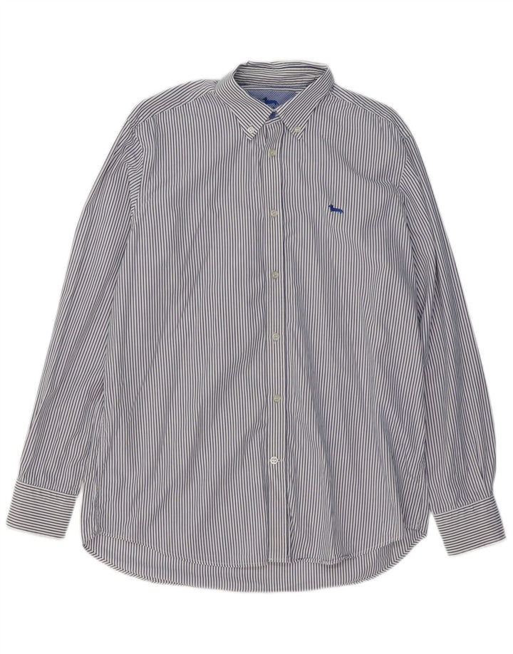 HARMONT & BLAINE Chemise Regular Fit XL en coton à fines rayures pour homme