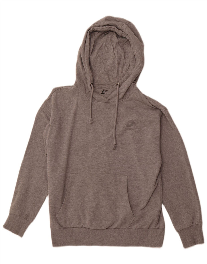 LOTTO Pull à capuche pour femme UK 44 Gris moyen Coton