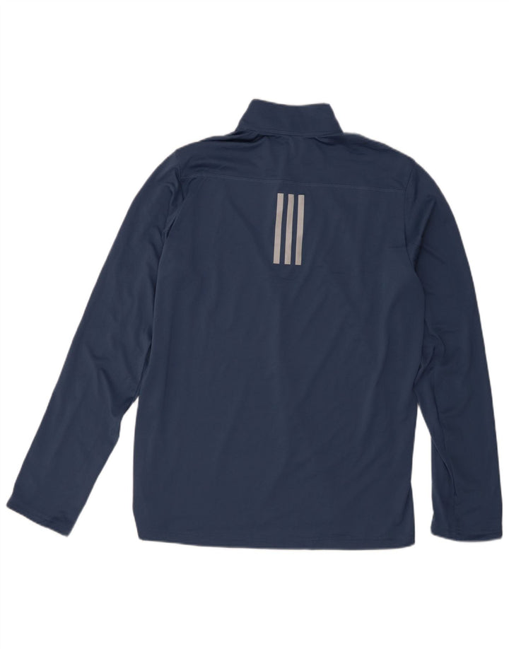 Adidas Haut de Survêtement Aeroready Zip Neck Pull Homme Bleu Marine Moyen