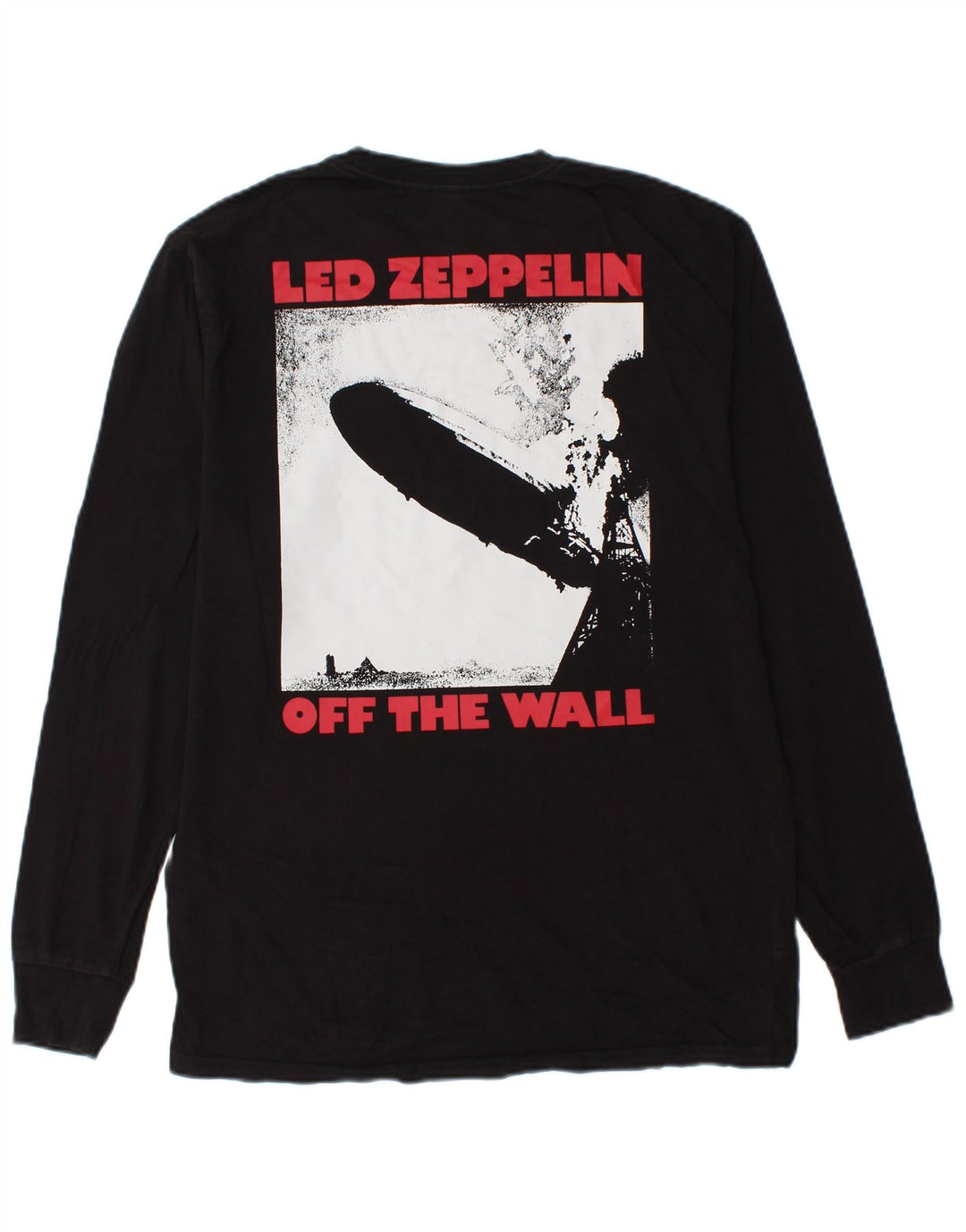 VANS Haut graphique à manches longues pour homme Coupe classique en coton noir moyen