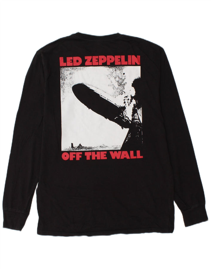 VANS Haut graphique à manches longues pour homme Coupe classique en coton noir moyen