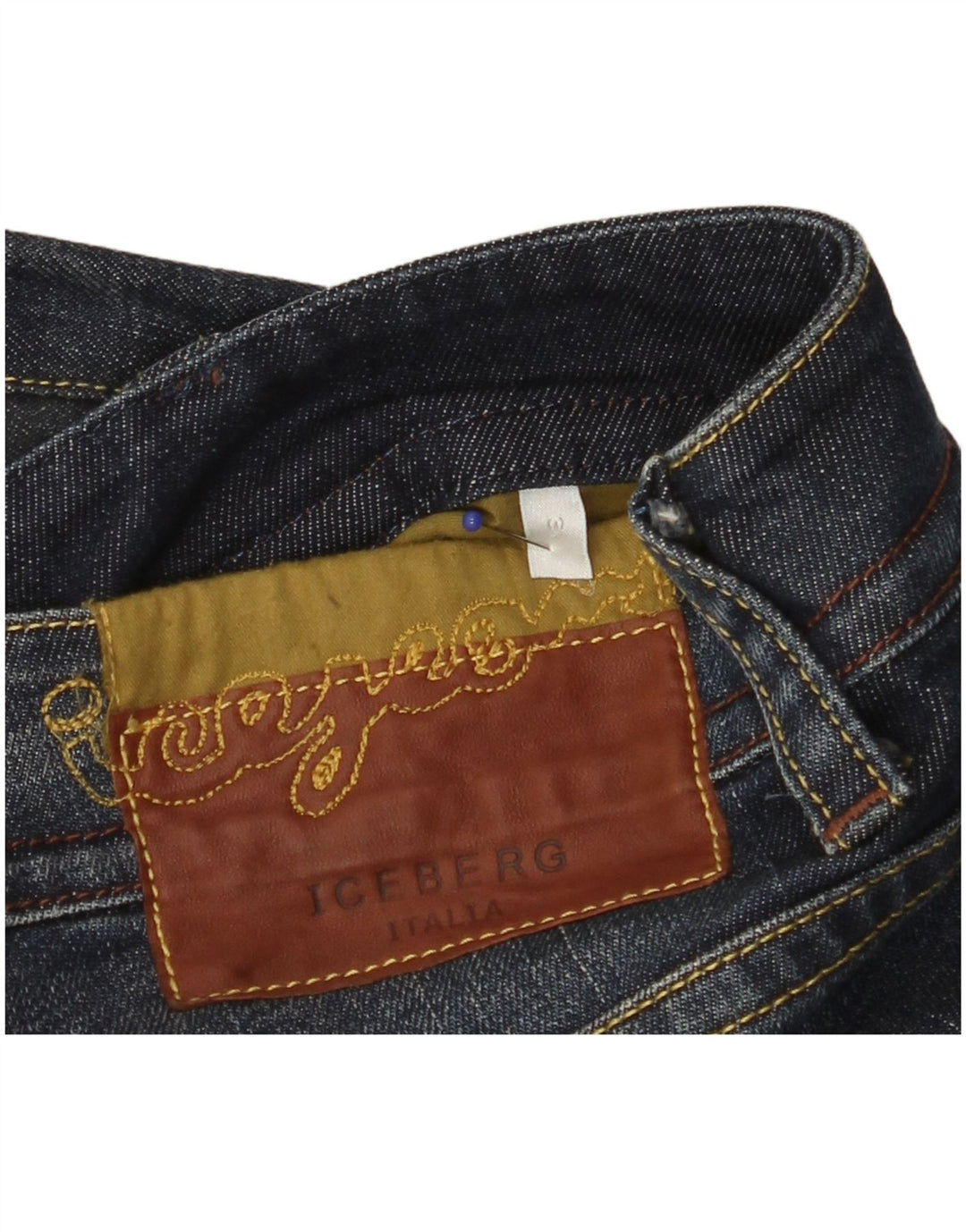 Iceberg Jean Slim Femme W31 L34 Bleu Marine Coton