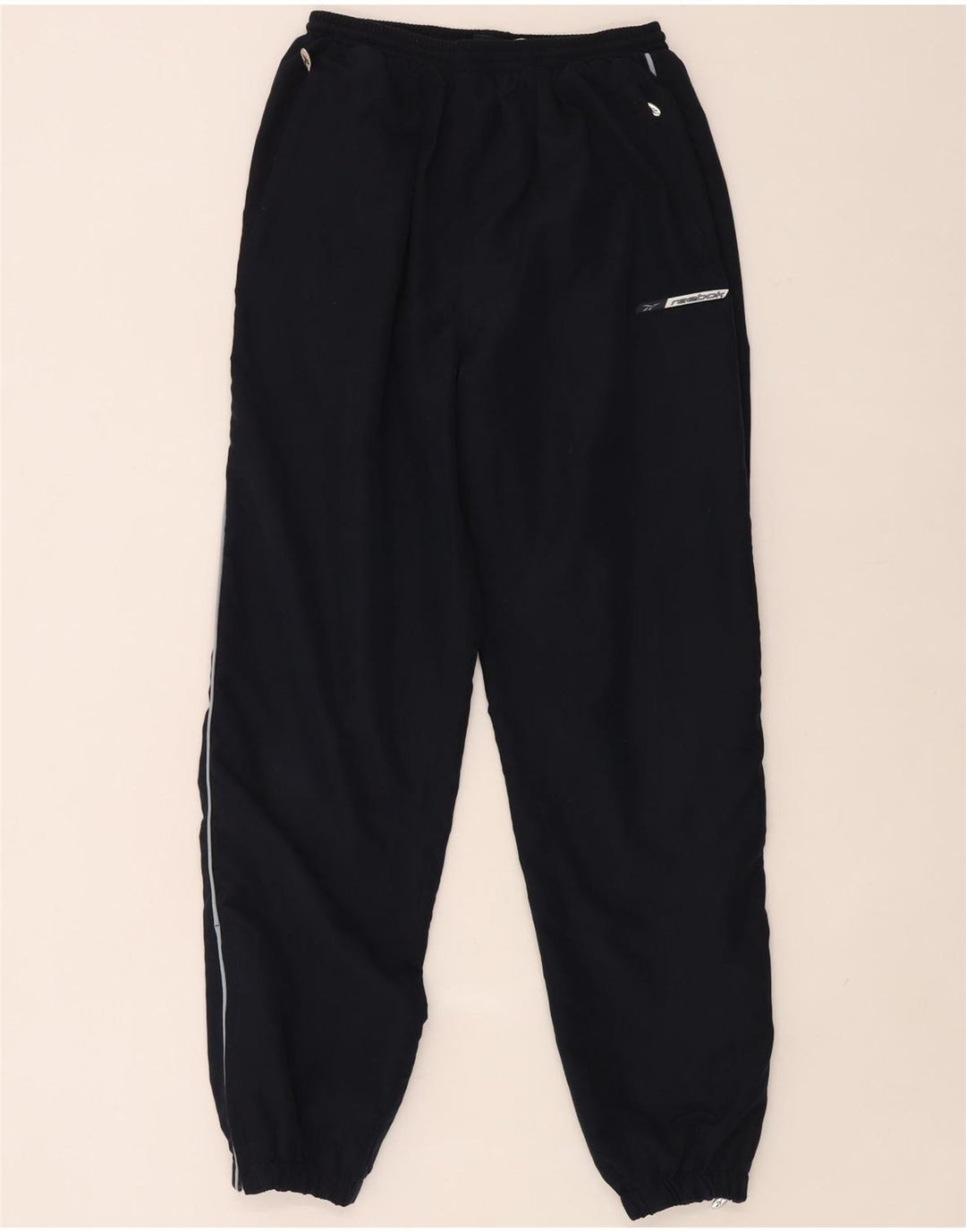 Reebok Pantalon De Survêtement Joggers XS Bleu Marine Polyester Homme