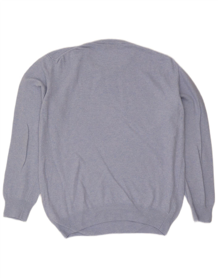 Trussardi Pull Col Ras Du Cou Laine Bleu Moyen |
