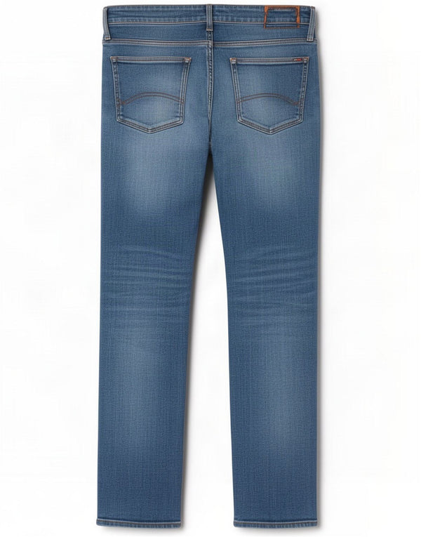 Tommy Hilfiger Jean droit pour homme W34 L32 Bleu Coton