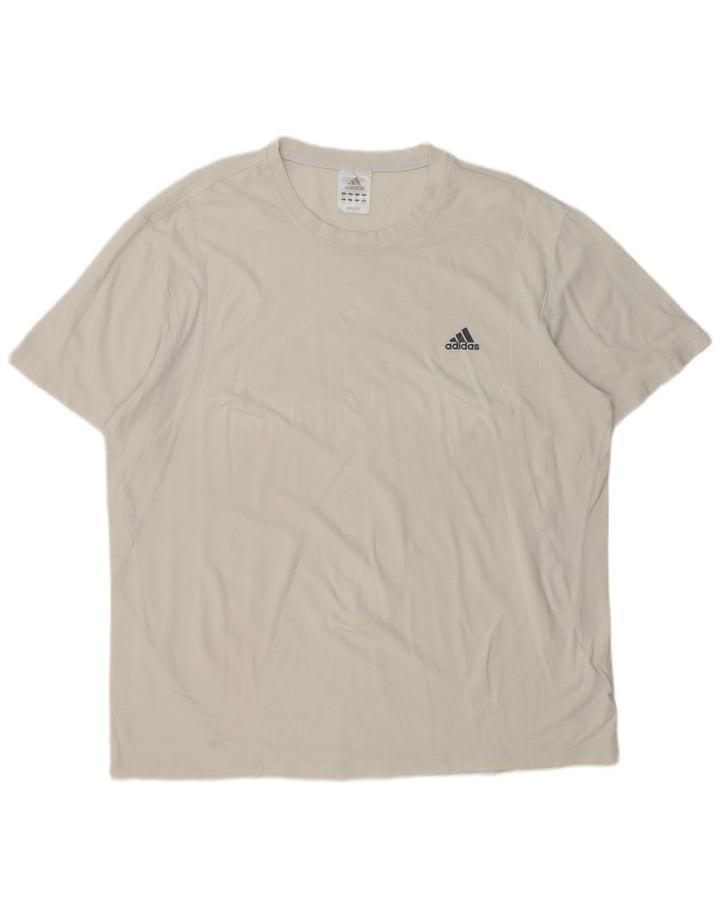 Adidas T-Shirt Homme Top 2XL Coton Blanc