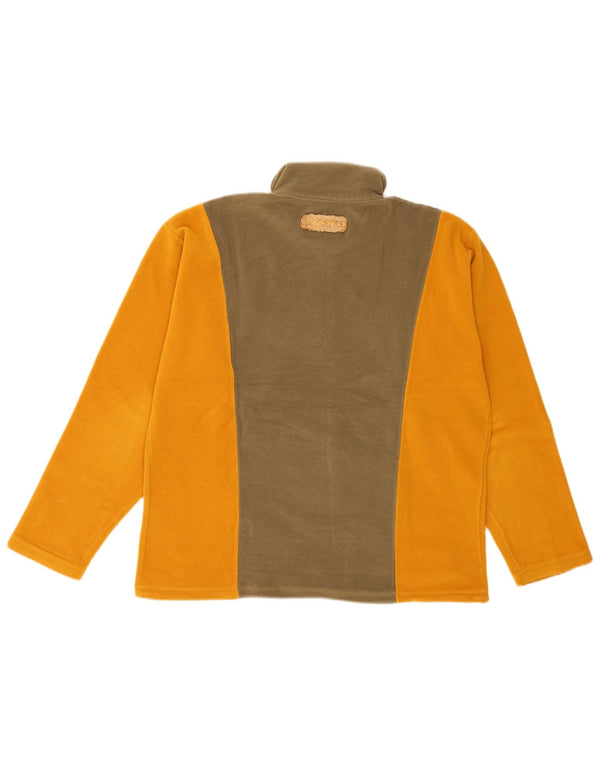 Sportful Pull polaire graphique pour femme IT 48 XL Jaune Colourblock Sports