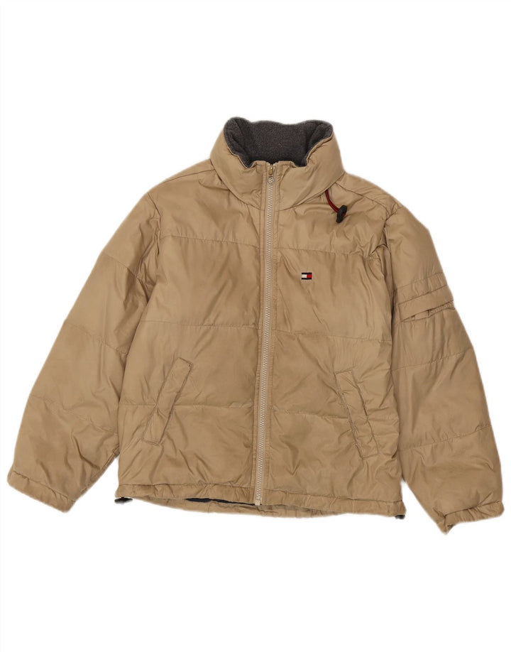 Tommy Hilfiger Veste matelassée garçon 7-8 ans XS Beige Nylon