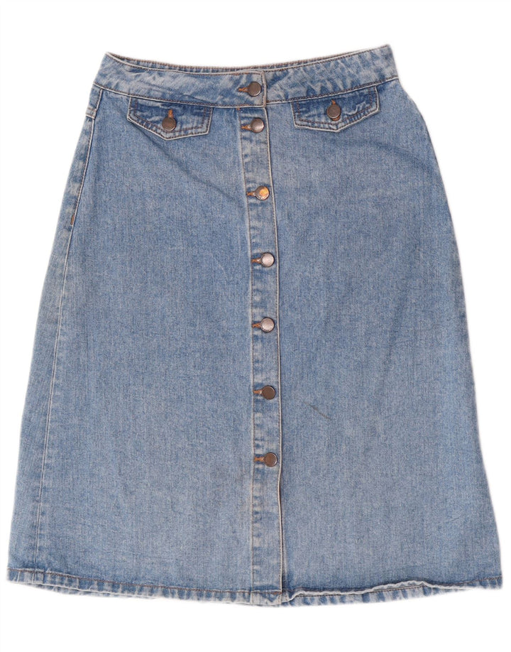 Zara Femme Jupe En Jean Petit W28 Bleu