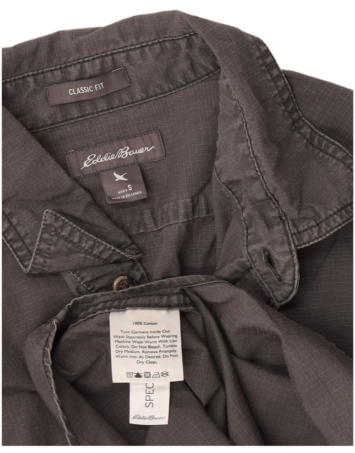 Eddie Bauer Chemise coupe classique pour homme en coton gris petit