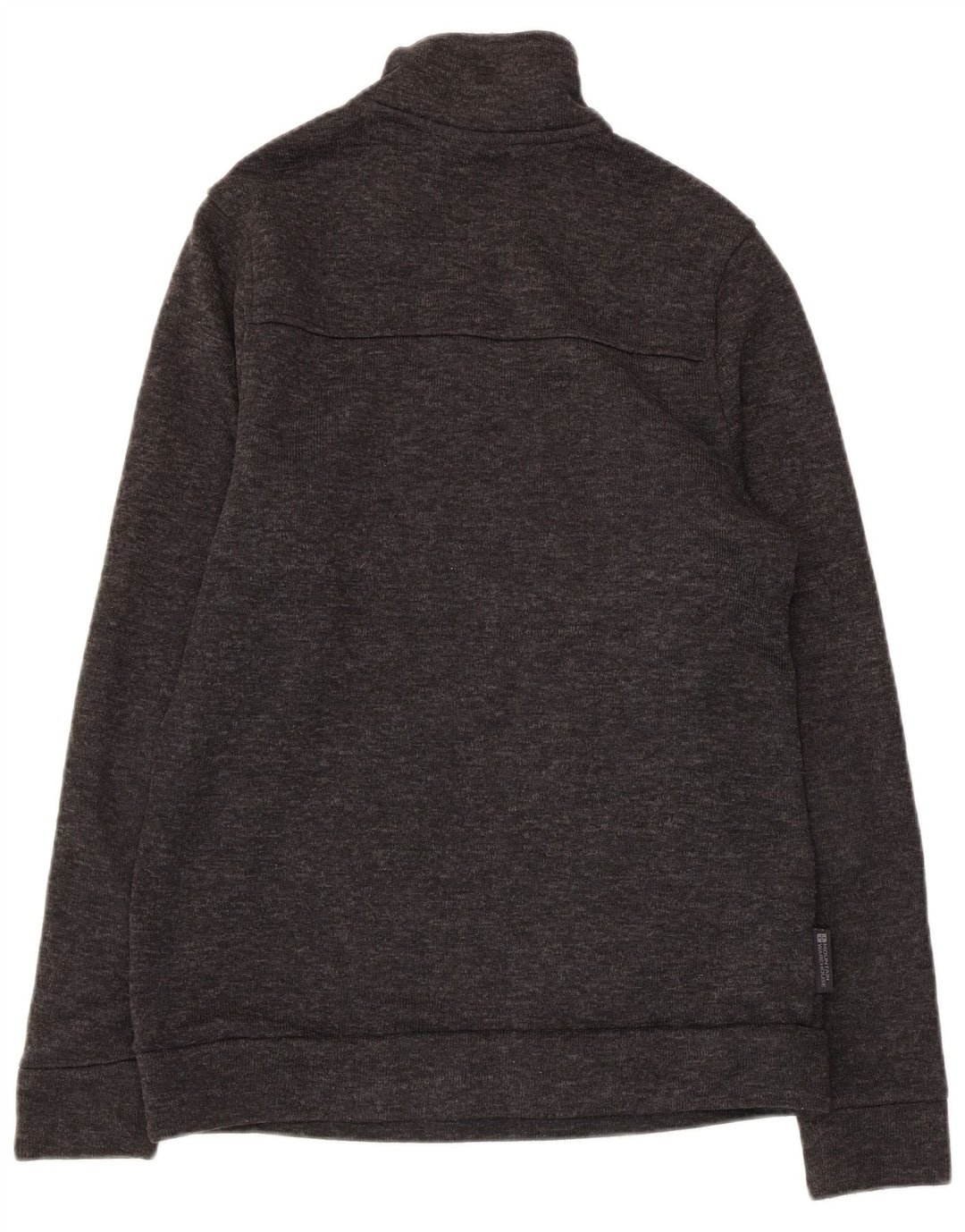 MOUNTAIN WAREHOUSE Sweat-Shirt Col Zippé Homme Gris Moyen Moucheté