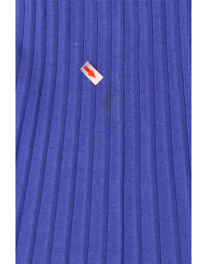 COS Robe de tente sans manches pour femme UK 44 en coton bleu moyen