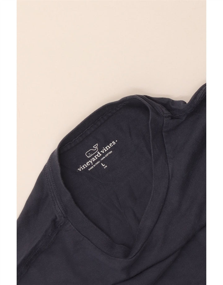 Vineyard Vines Haut graphique à manches longues pour garçon 15-16 ans Bleu marine Taille L