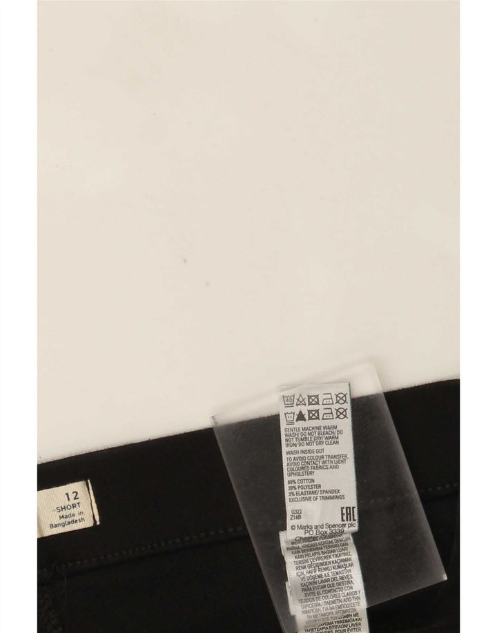 Marks & Spencer Jean jegging court pour femme UK 12 Medium W30 L26 Noir