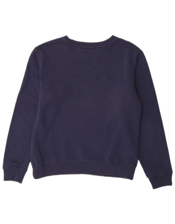 Tommy Hilfiger Sweat-shirt graphique pour femme UK 16 Large Bleu marine