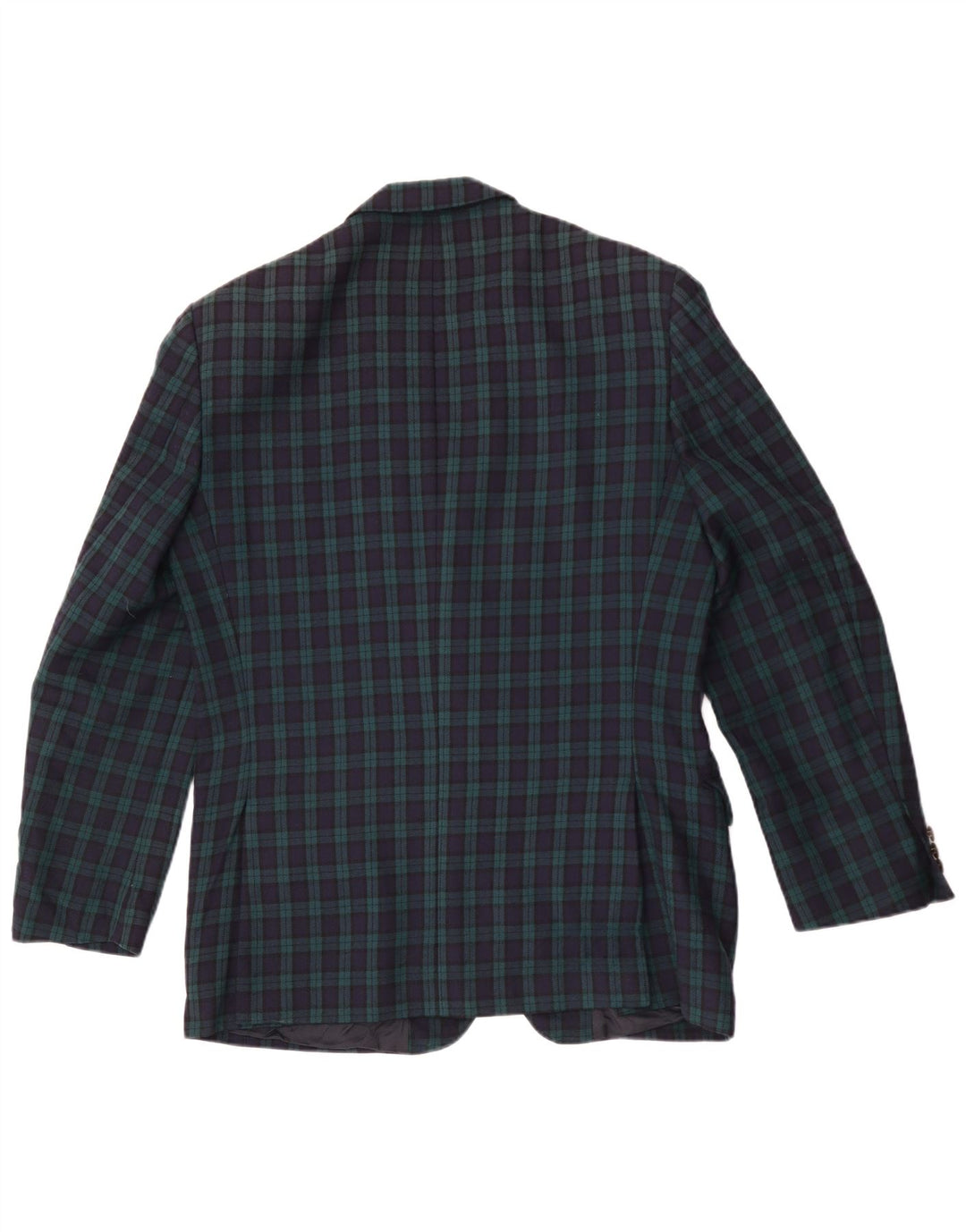 Highland Veste blazer à 2 boutons pour homme IT 50 en laine à carreaux verts