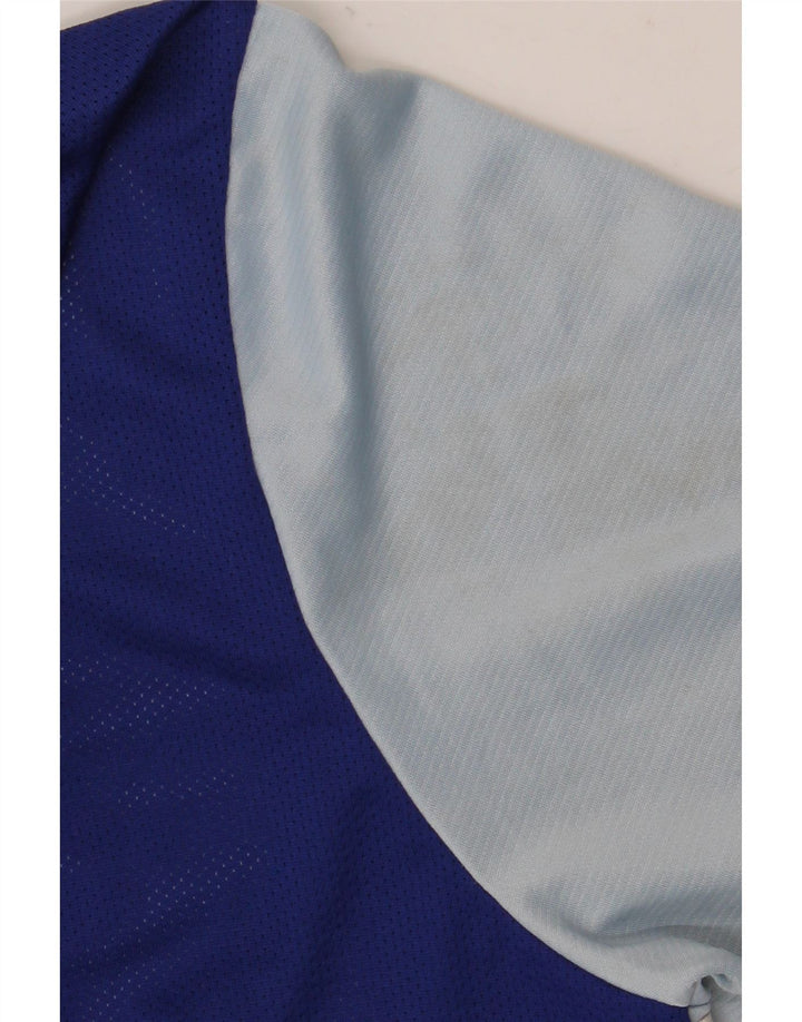 Nike T-shirt Dri Fit pour homme XL Bleu Colorblock Polyester