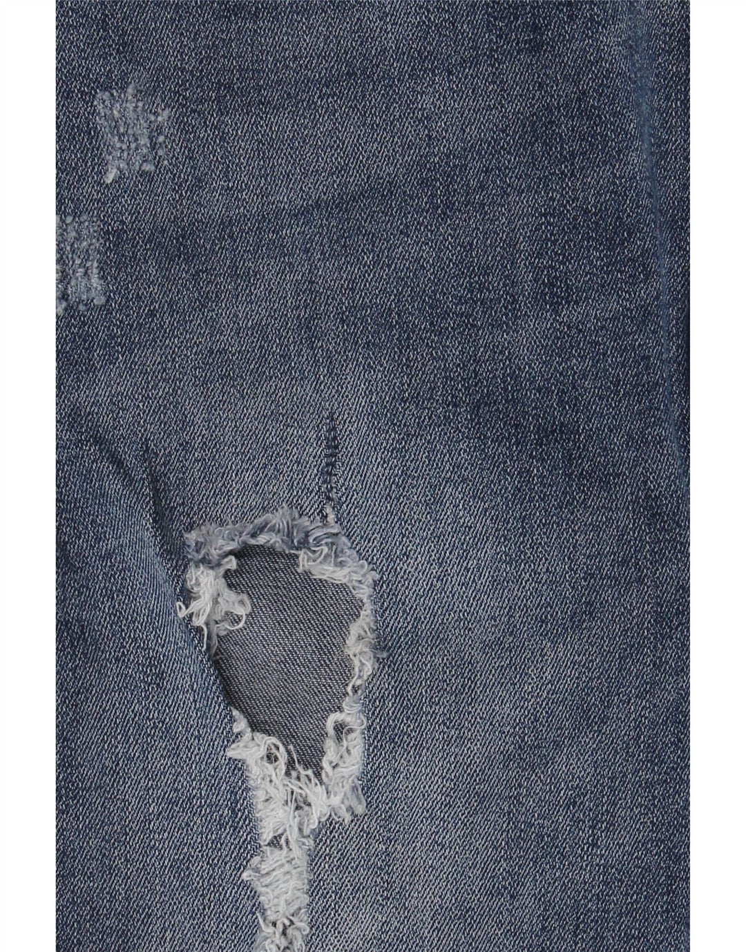 Zara Femme Jean Slim En Détresse W36 L28 Bleu Polyester