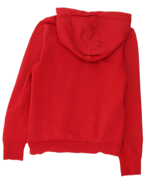 Superdry Pull à capuche graphique à capuche pour femme UK 10 Small Rouge Colourblock