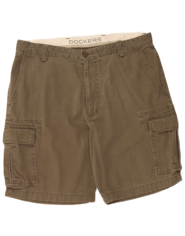 DOCKERS Short Cargo Homme W36 Grand Kaki Coton